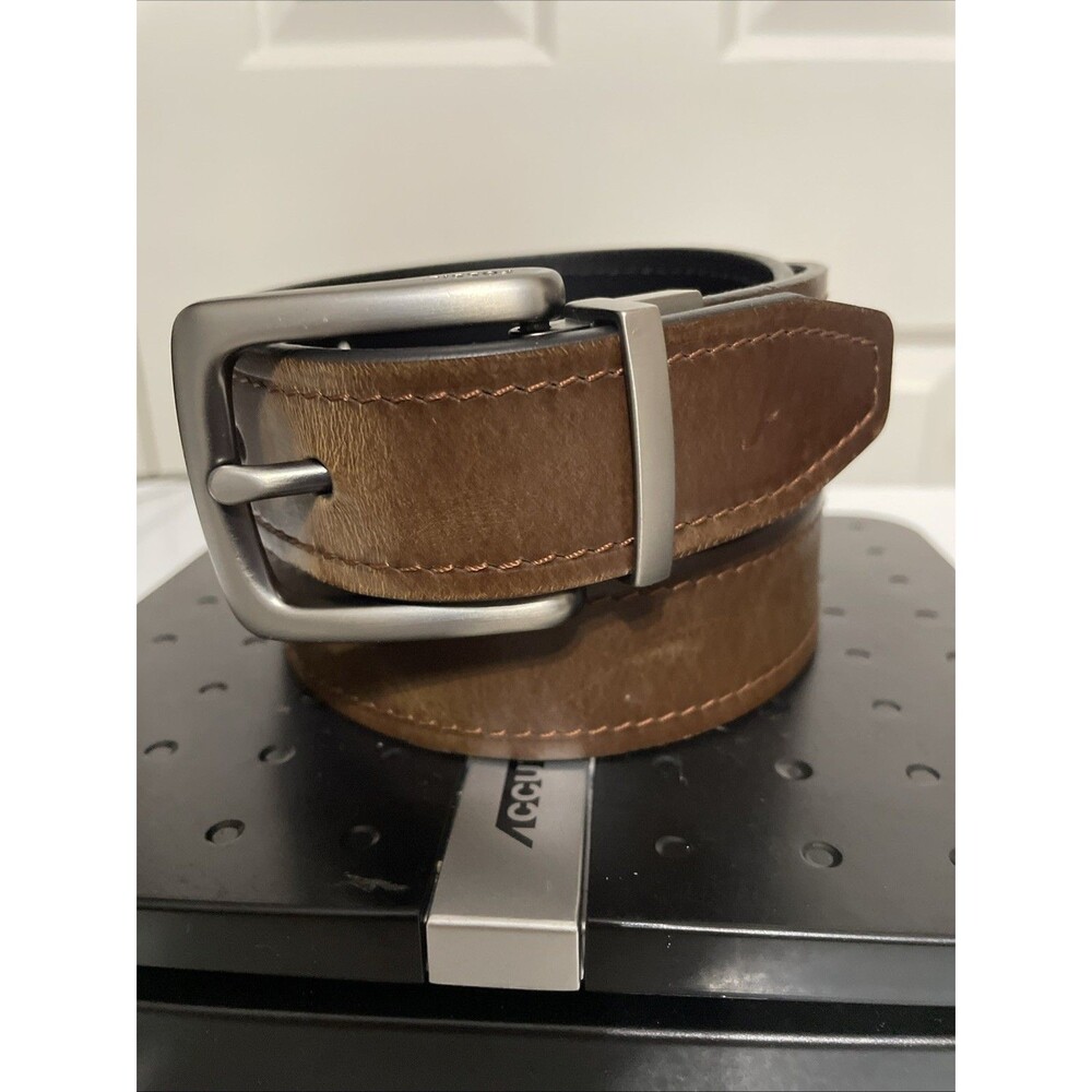 Fossil Men's Reversible Black/Brown Leather Belt for Men